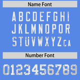 Custom Powder Blue Sequined Tops Athletic Basketball Jersey