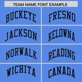 Custom Powder Blue Sequined Tops Athletic Basketball Jersey