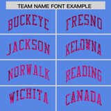 Custom Powder Blue Sequined Tops Athletic Basketball Jersey