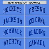 Custom Powder Blue Sequined Tops Athletic Basketball Jersey