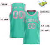 Custom Bright Green Sequined Tops Athletic Basketball Jersey