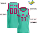 Custom Bright Green Sequined Tops Athletic Basketball Jersey