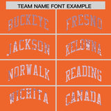 Custom Orange Sequined Tops Athletic Basketball Jersey