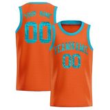 Custom Orange Sequined Tops Athletic Basketball Jersey
