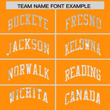 Custom Orange Sequined Tops Athletic Basketball Jersey
