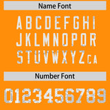 Custom Orange Sequined Tops Athletic Basketball Jersey