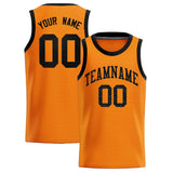 Custom Orange Sequined Tops Athletic Basketball Jersey