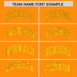 Custom Orange Sequined Tops Athletic Basketball Jersey