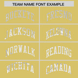 Custom Old Gold Sequined Tops Athletic Basketball Jersey