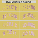 Custom Old Gold Sequined Tops Athletic Basketball Jersey