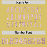 Custom Old Gold Sequined Tops Athletic Basketball Jersey