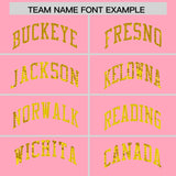 Custom Light Pink Sequined Tops Athletic Basketball Jersey