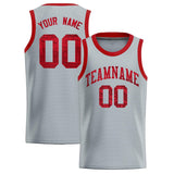 Custom Silver Sequined Tops Athletic Basketball Jersey