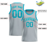Custom Silver Sequined Tops Athletic Basketball Jersey