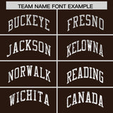 Custom Brown Sequined Tops Athletic Basketball Jersey