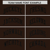Custom Brown Sequined Tops Athletic Basketball Jersey