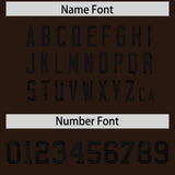 Custom Brown Sequined Tops Athletic Basketball Jersey