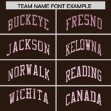 Custom Brown Sequined Tops Athletic Basketball Jersey