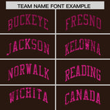 Custom Brown Sequined Tops Athletic Basketball Jersey