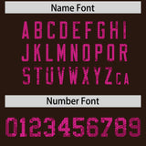 Custom Brown Sequined Tops Athletic Basketball Jersey