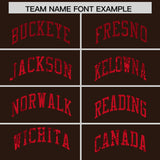Custom Brown Sequined Tops Athletic Basketball Jersey