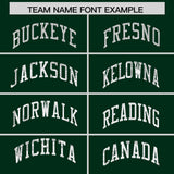 Custom Hunter Green Sequined Tops Athletic Basketball Jersey