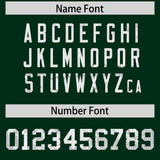 Custom Hunter Green Sequined Tops Athletic Basketball Jersey