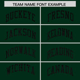 Custom Hunter Green Sequined Tops Athletic Basketball Jersey