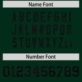 Custom Hunter Green Sequined Tops Athletic Basketball Jersey