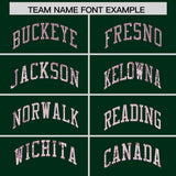 Custom Hunter Green Sequined Tops Athletic Basketball Jersey