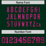 Custom Hunter Green Sequined Tops Athletic Basketball Jersey