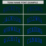 Custom Hunter Green Sequined Tops Athletic Basketball Jersey