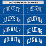 Custom Royal Sequined Tops Athletic Basketball Jersey