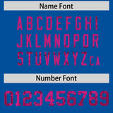 Custom Royal Sequined Tops Athletic Basketball Jersey