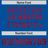 Custom Royal Sequined Tops Athletic Basketball Jersey