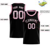 Custom Black Sequined Tops Athletic Basketball Jersey