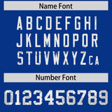 Custom Royal Sequined Tops Athletic Basketball Jersey