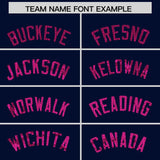 Custom Navy Sequined Tops Athletic Basketball Jersey