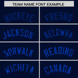 Custom Navy Sequined Tops Athletic Basketball Jersey