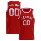 Custom Orange Sequined Tops Athletic Basketball Jersey