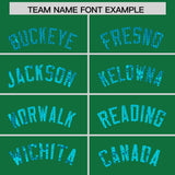 Custom Kelly Green Sequined Tops Athletic Basketball Jersey