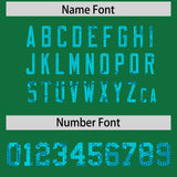 Custom Kelly Green Sequined Tops Athletic Basketball Jersey