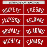 Custom Red Sequined Tops Athletic Basketball Jersey