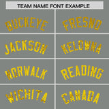 Custom Gray Sequined Tops Athletic Basketball Jersey