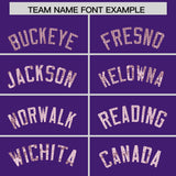 Custom Purple Sequined Tops Athletic Basketball Jersey