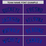 Custom Purple Sequined Tops Athletic Basketball Jersey