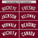 Custom Crimson Sequined Tops Athletic Basketball Jersey