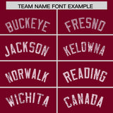 Custom Crimson Sequined Tops Athletic Basketball Jersey