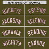 Custom Olive Sequined Tops Athletic Basketball Jersey