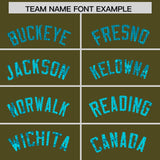 Custom Olive Sequined Tops Athletic Basketball Jersey